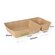 Food-Tray braun biologisch abbaubar 2-geteilt 165 x 80 x 35 mm 