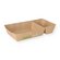 Food-Tray braun biologisch abbaubar 2-geteilt 165 x 80 x 35 mm 