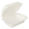 Produktbild Bagasse Lunchbox wei&szlig; ungeteilt