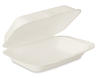 Produktbild Bagasse Men&uuml;boxen wei&szlig; ungeteilt