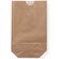 Bottom bag brown Kraft lined with glassine substitute 23 x 37cm 