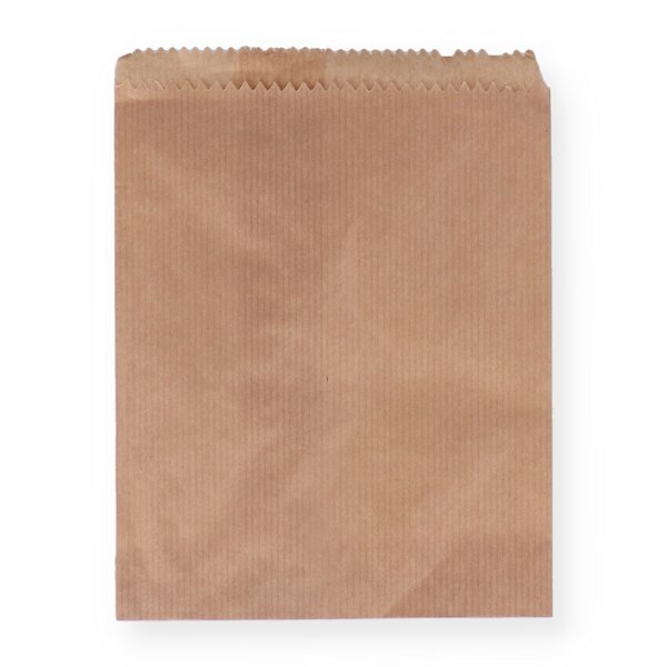 Paper flat bag brown ready-made flat bag 15x19cm 