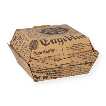 Burger Box Cardboard Newspaper