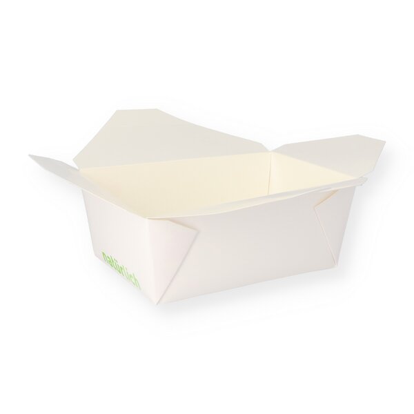 Food box white square 3000ml 225x168x89mm No.4 