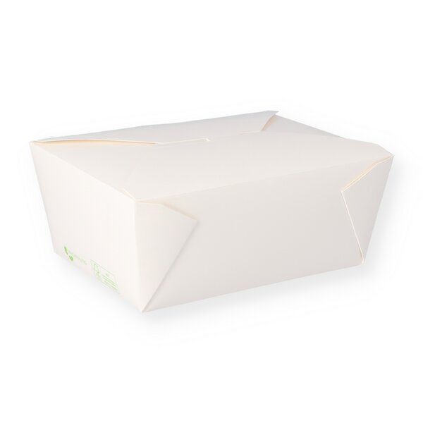 Food box white square 3000ml 225x168x89mm No.4 