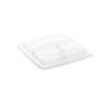 Produktbild PP Deckel quadratisch 23 x 23 cm 3-geteilt