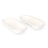 Produktbild Men&uuml;schale Zuckerrohr oval wei&szlig; 260 x 125 x 35mm 
