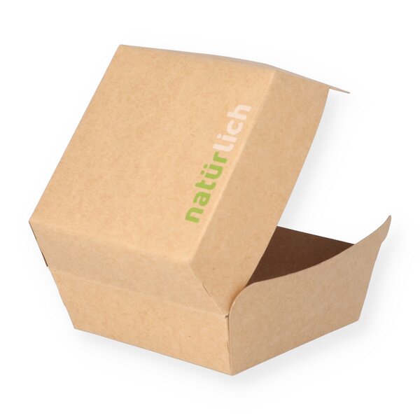 Hamburger Box S braun "Nat&uuml;rlich" 98x95x66mm 