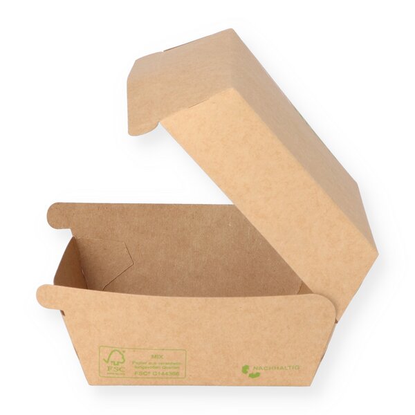 Hamburger Box S braun "Nat&uuml;rlich" 98x95x66mm 