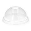 Produktbild R-PET Domdeckel mit Lochung 95mm transparent 