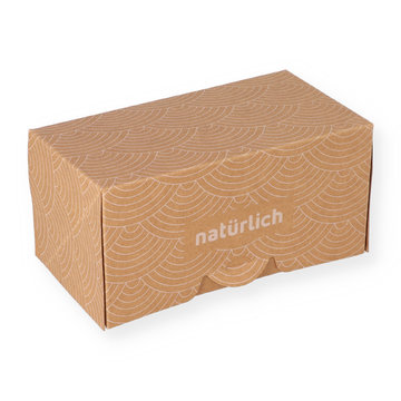 Kuchenbox braun Kraft 105x160x94mm m. Neutraldruck