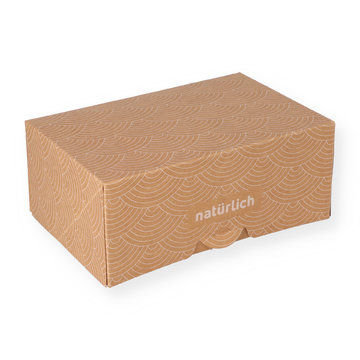 Brown cake box