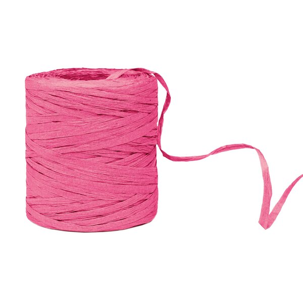 Geschenkbast Paper-Raffia pink 5mmx200m 