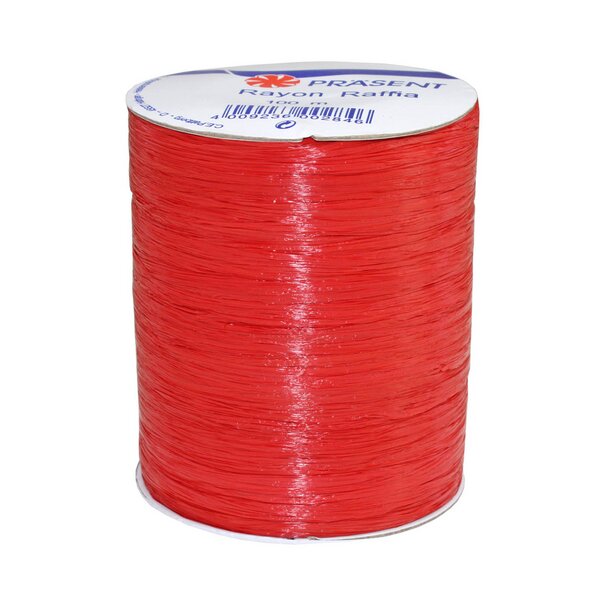 Bastband Rayon Raffia rot 