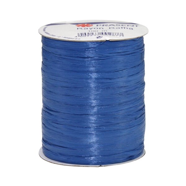 Bastband Rayon Raffia blau 