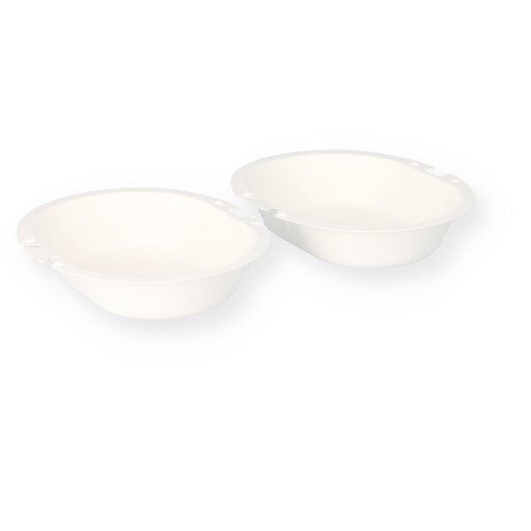 Schale aus Bagasse wei&szlig; 155 x 130 x 35mm 