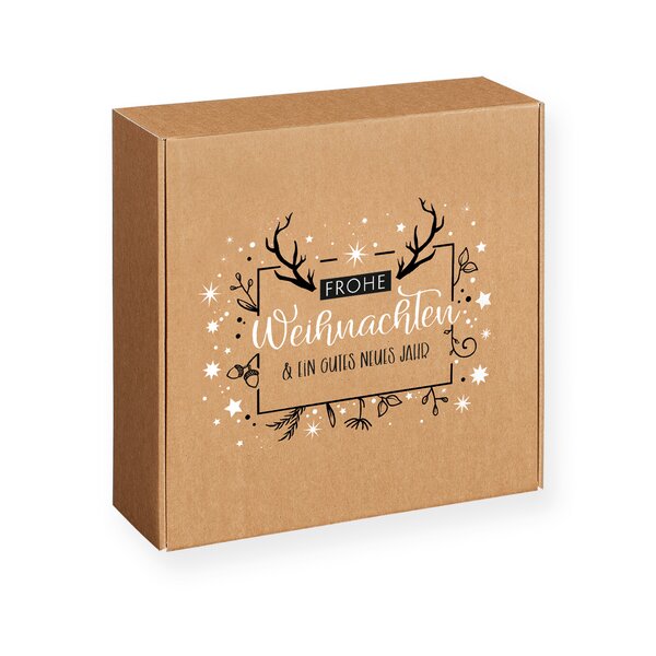 Geschenkbox "Frohe Weihnachten" groß 293x295x95mm 