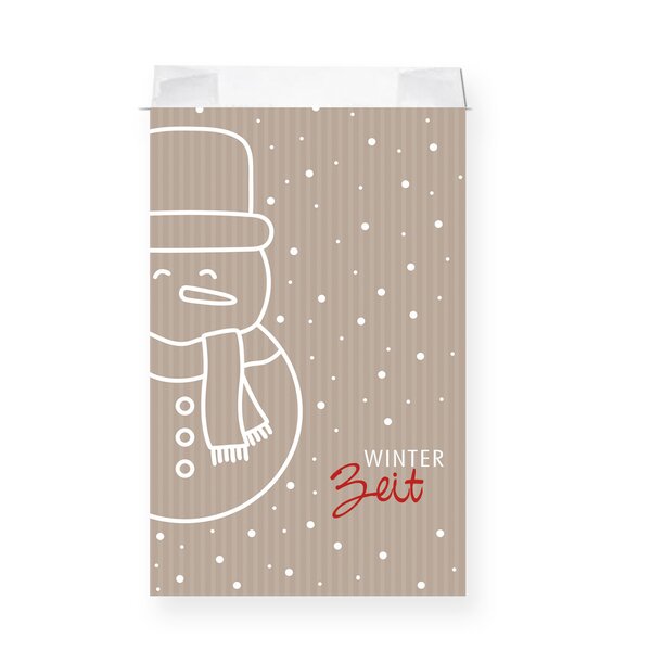 Faltenbeutel "HoHoHo" 20+7x32cm (NF6) 