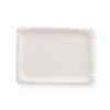 Produktbild Pappteller wei&szlig; eckig unbeschichtet 21 &times; 30 cm