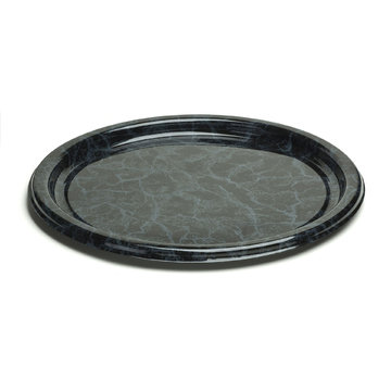 Round serving platter