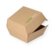 Hamburgerboxen braun 125x125x100mm 