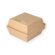 Hamburgerboxen braun 125x125x100mm 