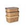 Rechteckschale braun 500ml Verpackungsschalen 172 x 120 x 41 mm 