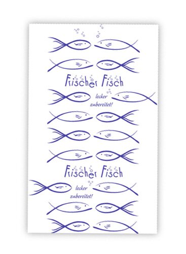 Frischpack "frischer Fisch" 37,5cm x 50 cm Einschlagpapier 1/4 Bogen 