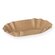 Organic chips trays 1/4kg 8x16x2.5cm brown uncoated, greaseproof 