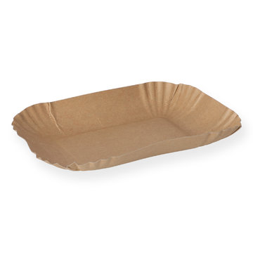 Bio Pappschalen 13x18x3cm braun unbeschichtet, fettdicht