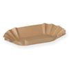 Produktbild Bio Pappschalen 1/4 kg 10x17x3cm braun unbeschichtet, fettdicht