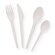 CPLA Pemium coffee spoon 130mm white biodegradable 