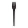 CPLA Premium Mehrweg Gabel 170mm schwarz biologisch abbaubar 