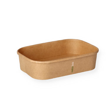 Packaging tray rectangular brown