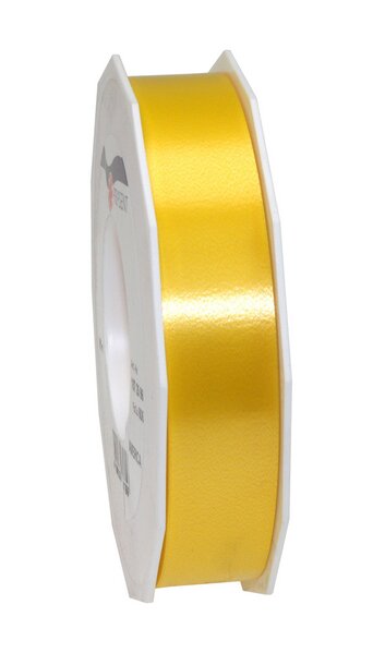 Gift ribbon yellow Ribbon 25mm x 91m 