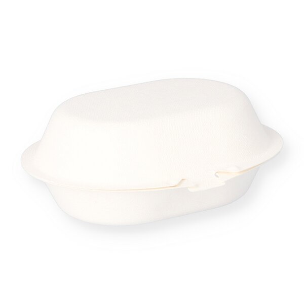 Schale aus Bagasse wei&szlig; 155 x 130 x 35mm 