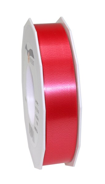 Metallic striped ribbon red Mexico 25mm x 25m 