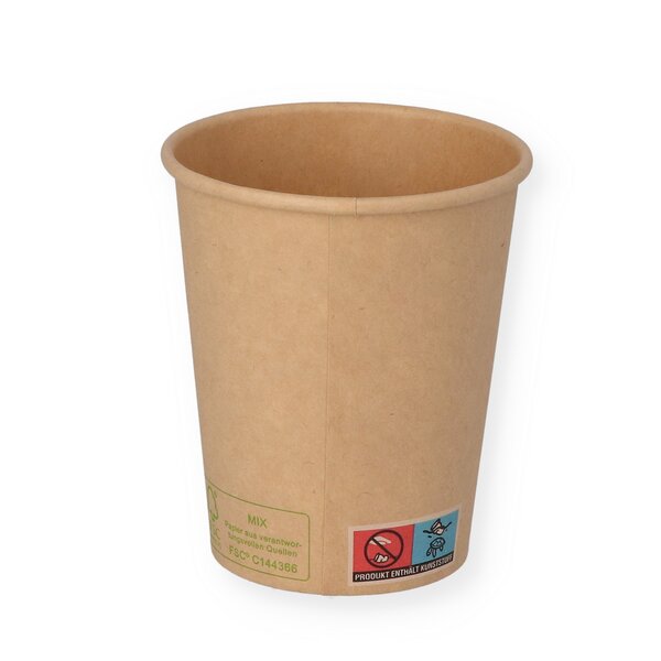 Kaffeebecher braun Kraft 8oz "Natürlich" 