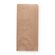Pleated bag brown "Natural" 16+6x28cm 