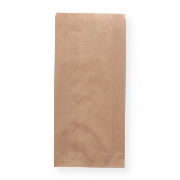 Faltenbeutel braun "Nat&uuml;rlich" 20+7x32cm 