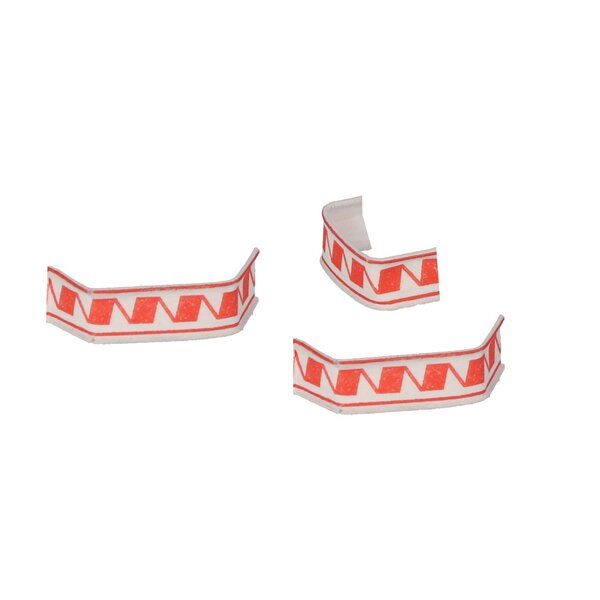 Clipse Beutelverschlüsse rot weiß 33x8mm 