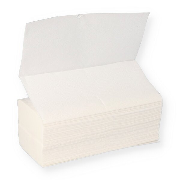 Papierhandtücher 2-lagig weiß 25x23cm 20x150 Blatt Zick Zack 