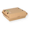 Produktbild Menübox braun Pappe mit Klappdeckel 178x160x80mm