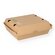 Menu box brown cardboard with hinged lid 178x160x80mm 