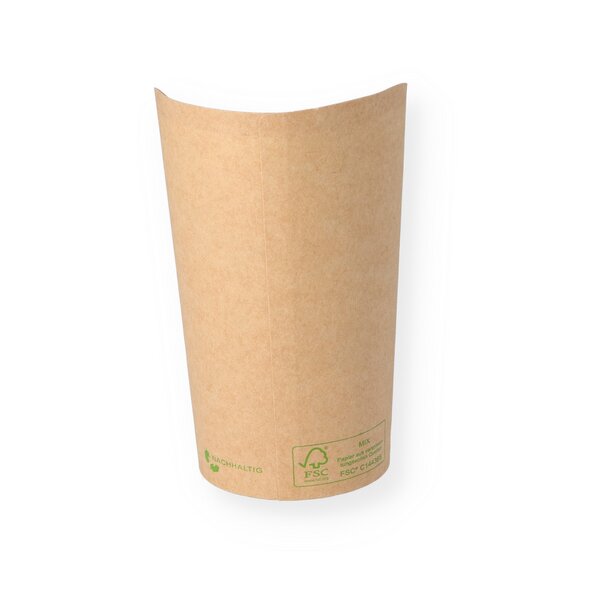 Scoop-Cup Gr&ouml;&szlig;e L braun Kraft 