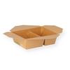 Produktbild Food-Box braun 2-geteilt 168x137x51mm