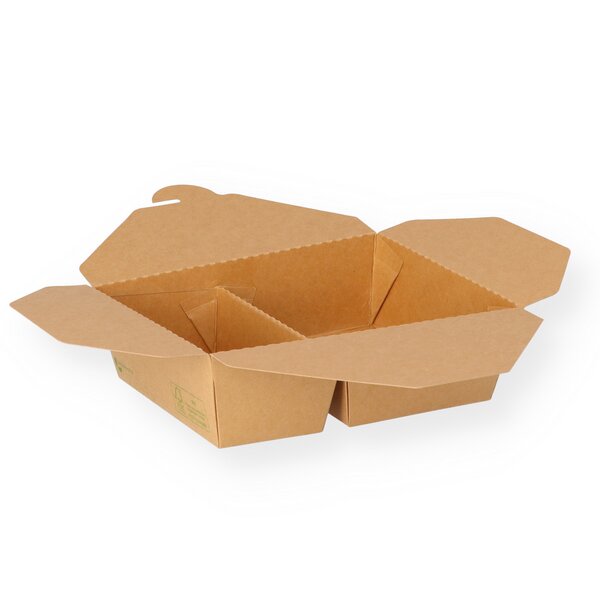 Food-Box braun 2-geteilt 168x137x51mm 