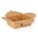 Food box square brown 2-section 400/600ml 171x140x65mm 