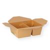 Produktbild Food-Box eckig braun 2-geteilt 400/600ml 171x140x65mm