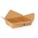 Food box brown flat 2-section 600/400ml 215x158x48mm 